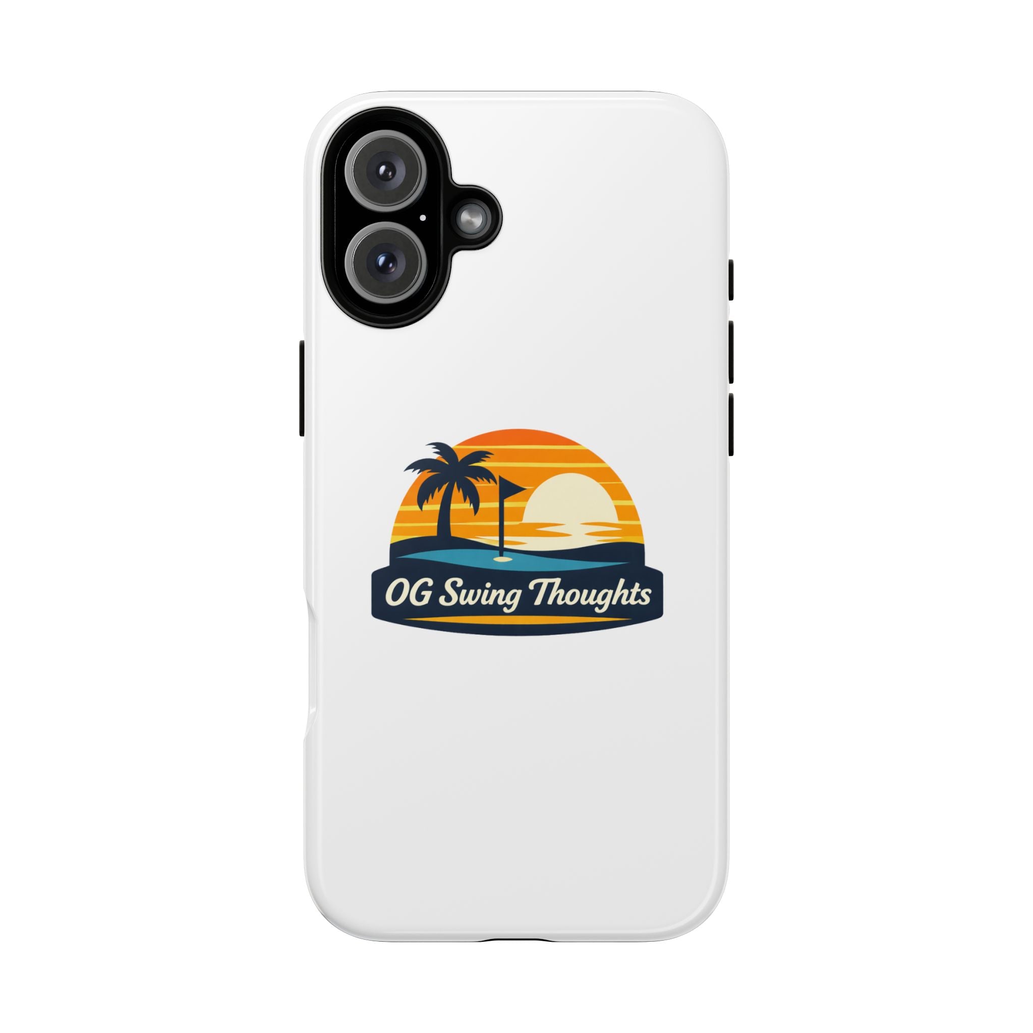 Phone Case - "OG Swing Thoughts" Tropical Sunset Design