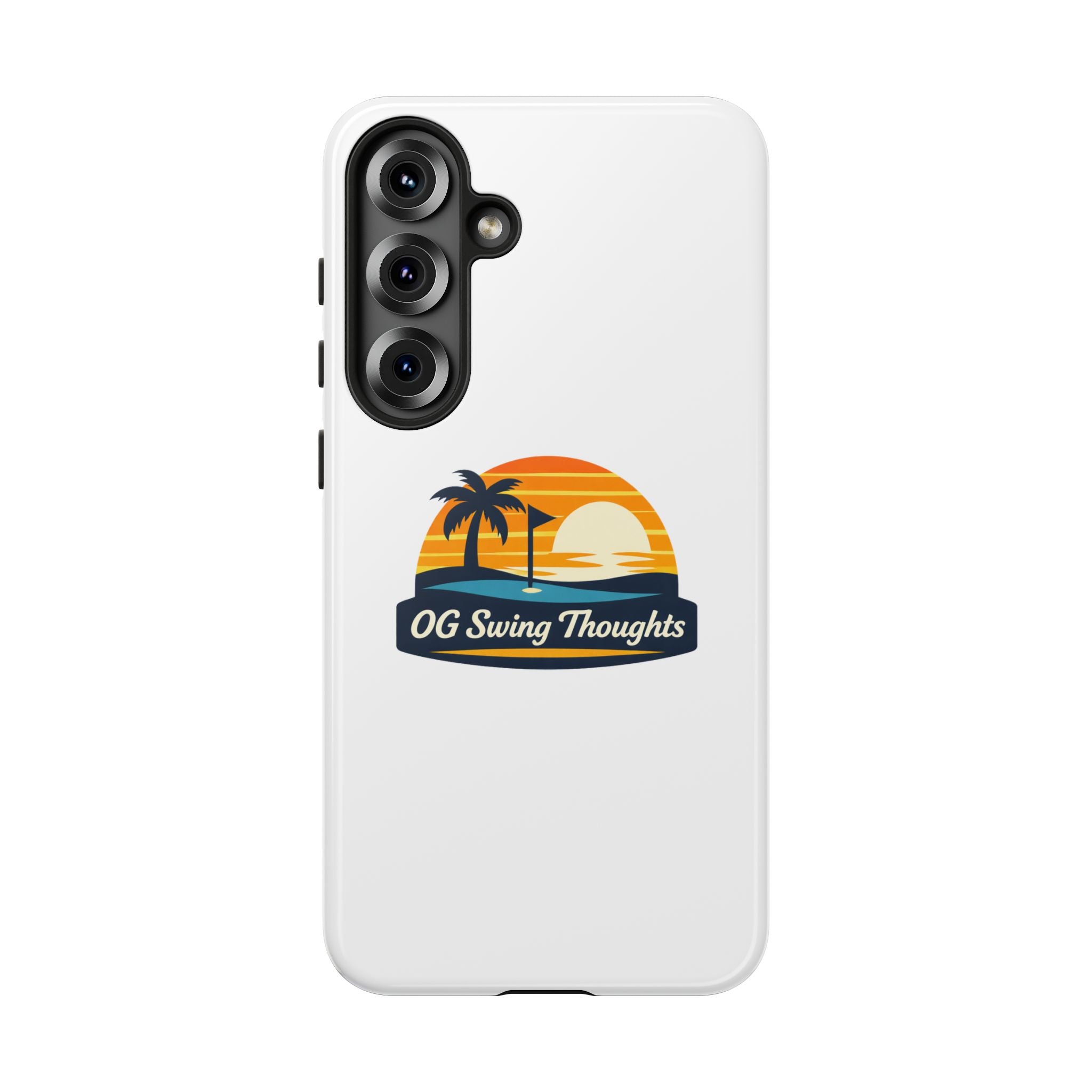 Phone Case - "OG Swing Thoughts" Tropical Sunset Design