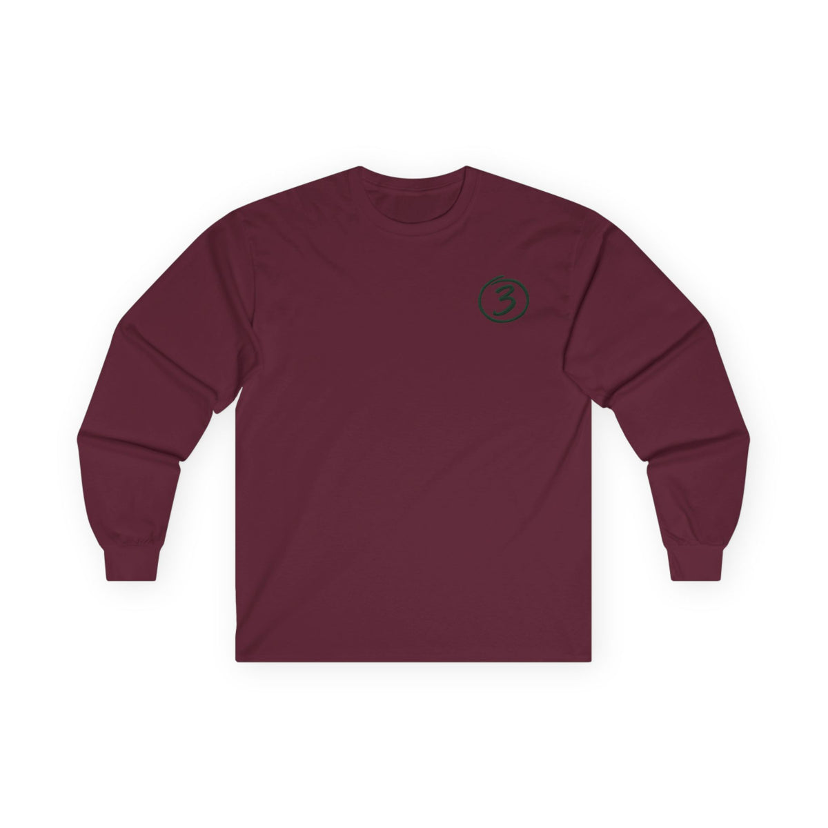 "Put Me Down for 3" Long Sleeve Tee - Play Life Well. Do Good