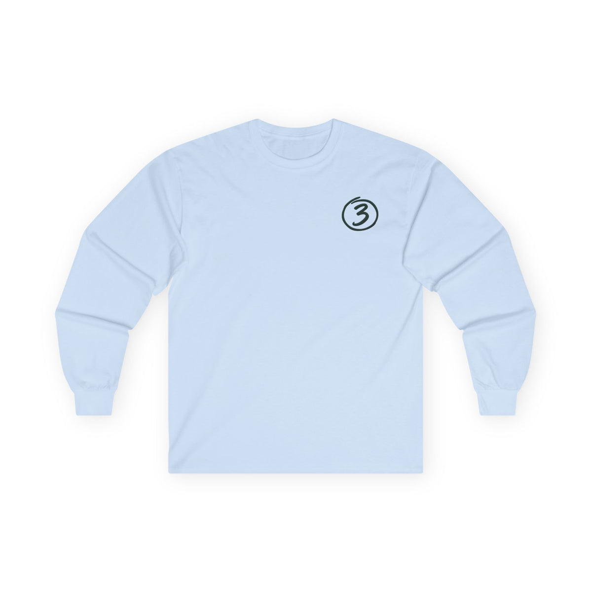 "Put Me Down for 3" Long Sleeve Tee - Play Life Well. Do Good