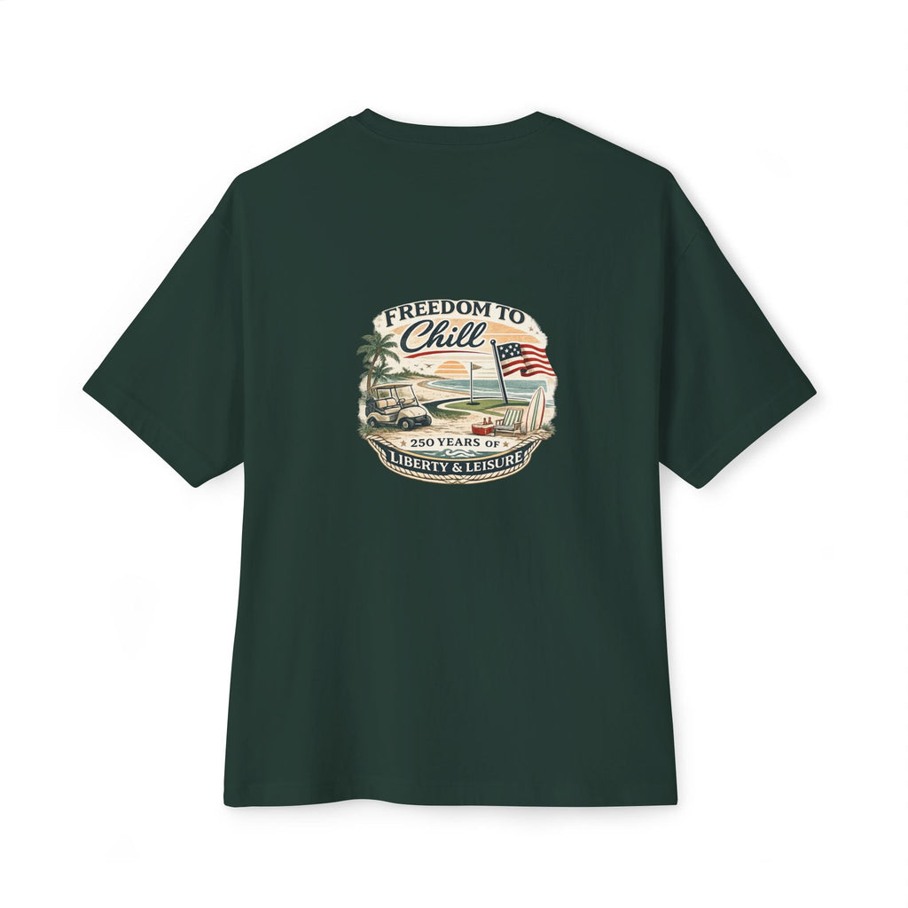 Freedom to Chill Tee — Vintage Beach Flag Graphic T-Shirt