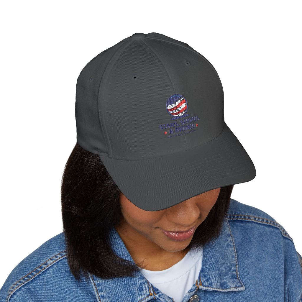 Embroidered 'Stars, Stripes & Birdies' Patriotic Structured Cap