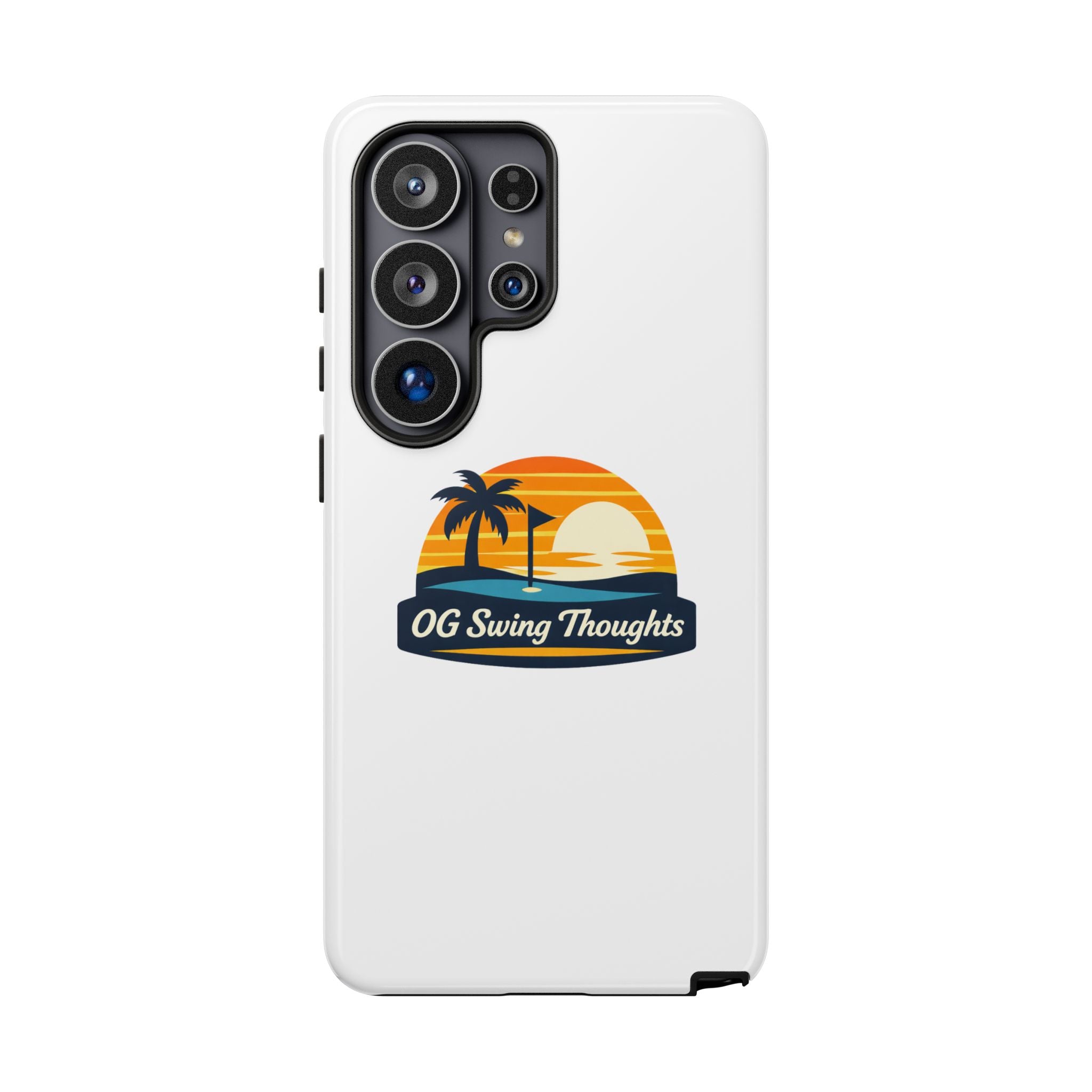 Phone Case - "OG Swing Thoughts" Tropical Sunset Design