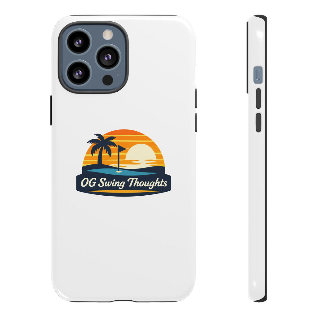 Phone Case - "OG Swing Thoughts" Tropical Sunset Design