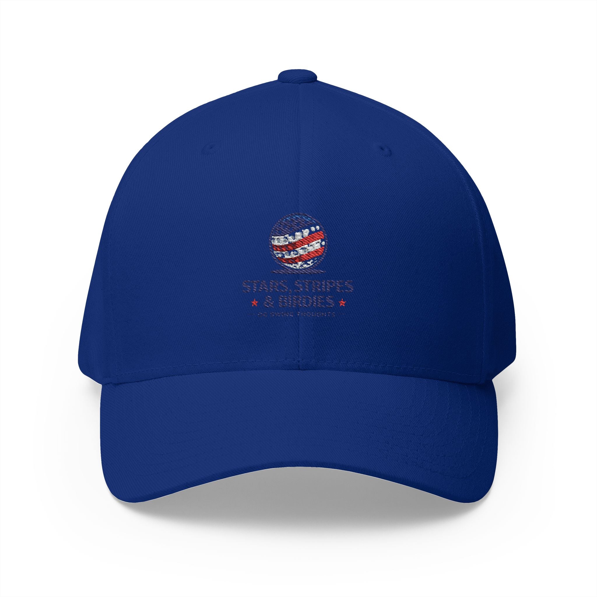 Embroidered 'Stars, Stripes & Birdies' Patriotic Structured Cap