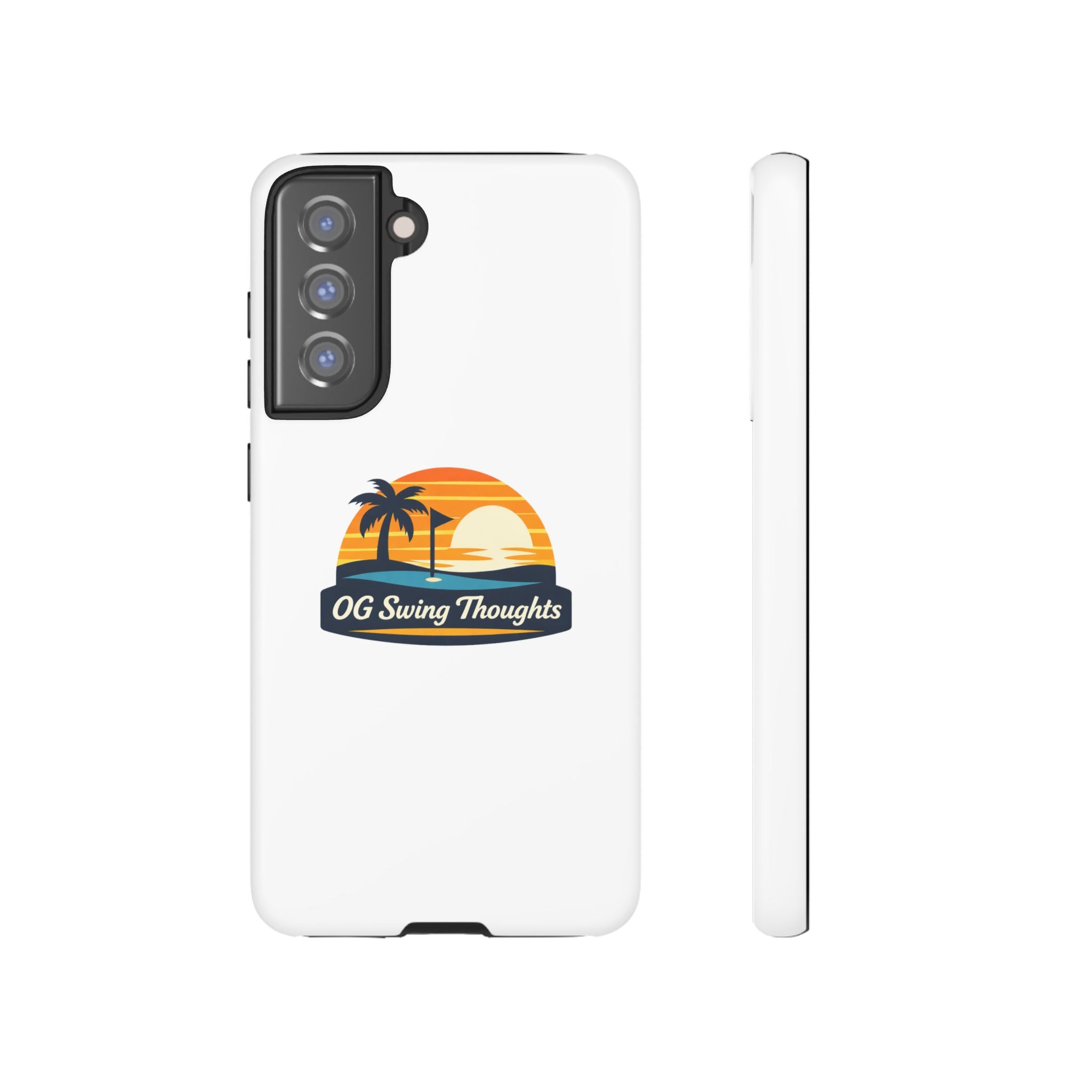 Phone Case - "OG Swing Thoughts" Tropical Sunset Design