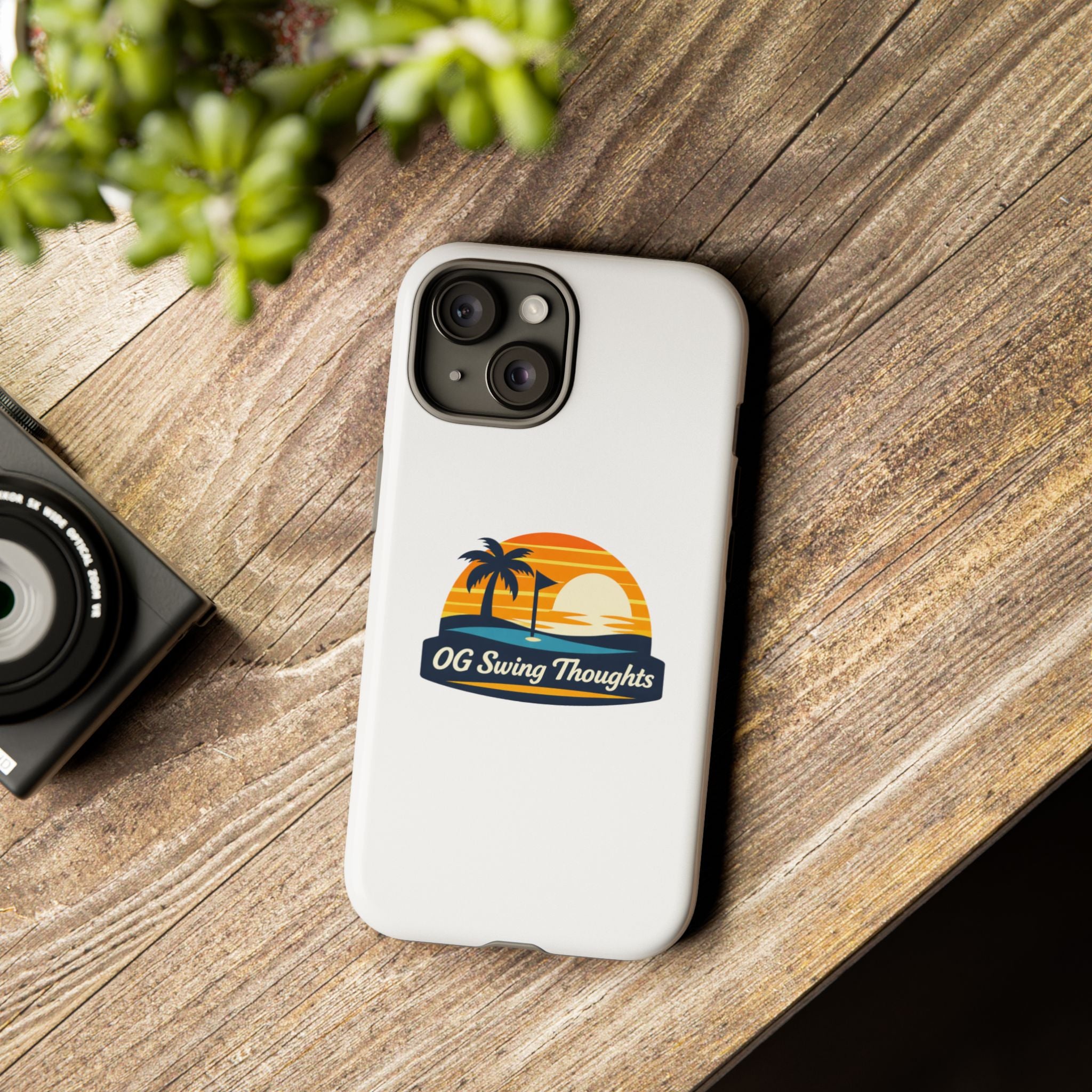 Phone Case - "OG Swing Thoughts" Tropical Sunset Design