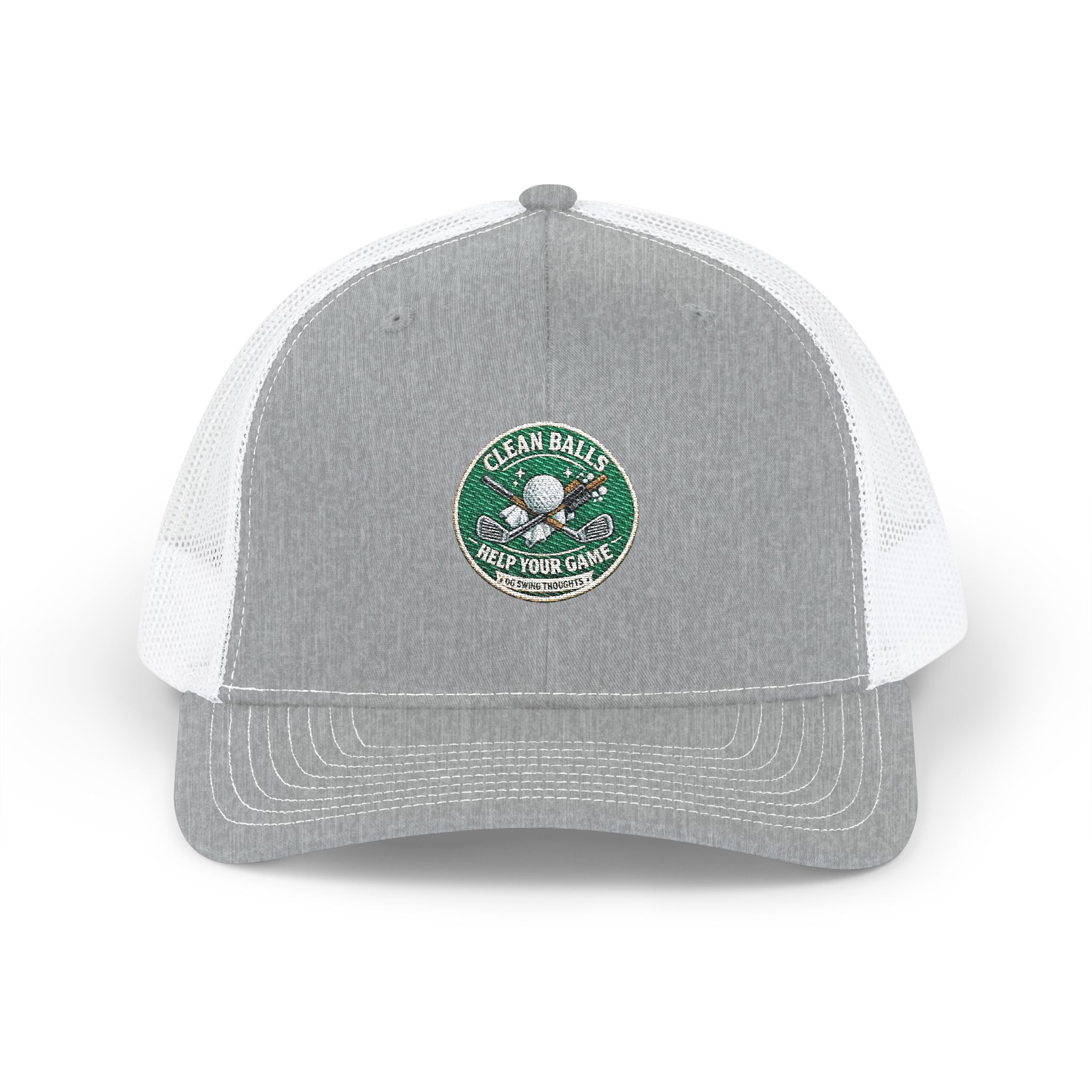 Clean Balls Help Your Game - OG Swing Thoughts Embroidered Patch Trucker Snapback