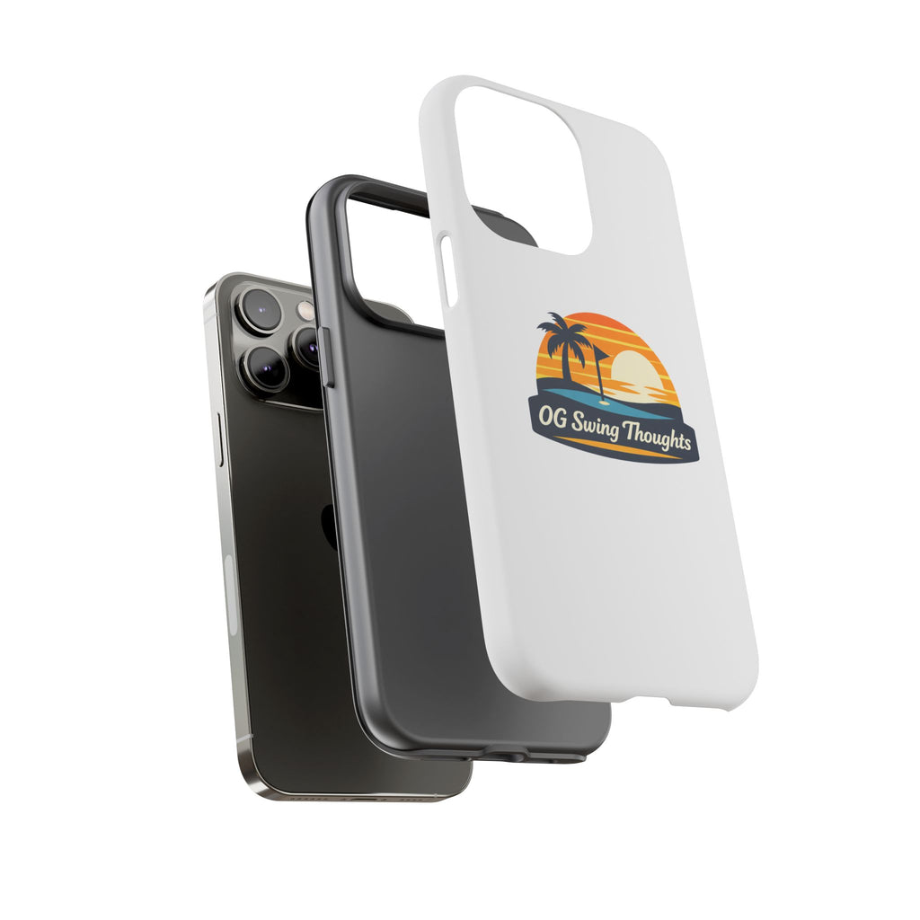 Phone Case - "OG Swing Thoughts" Tropical Sunset Design