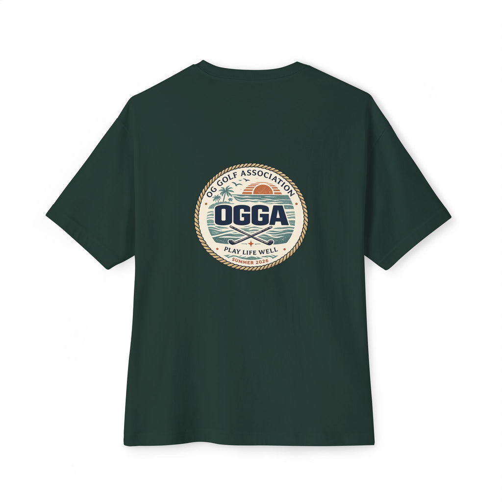 OGGA Vintage Golf Association Tee — Retro Logo Oversized Boxy T-Shirt