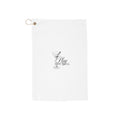 Golf Towel - 'Play Life Well' Microfiber Towel with Grommet & Hook