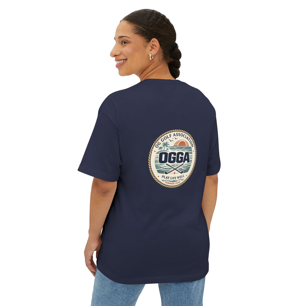 OGGA Vintage Golf Association Tee — Retro Logo Oversized Boxy T-Shirt