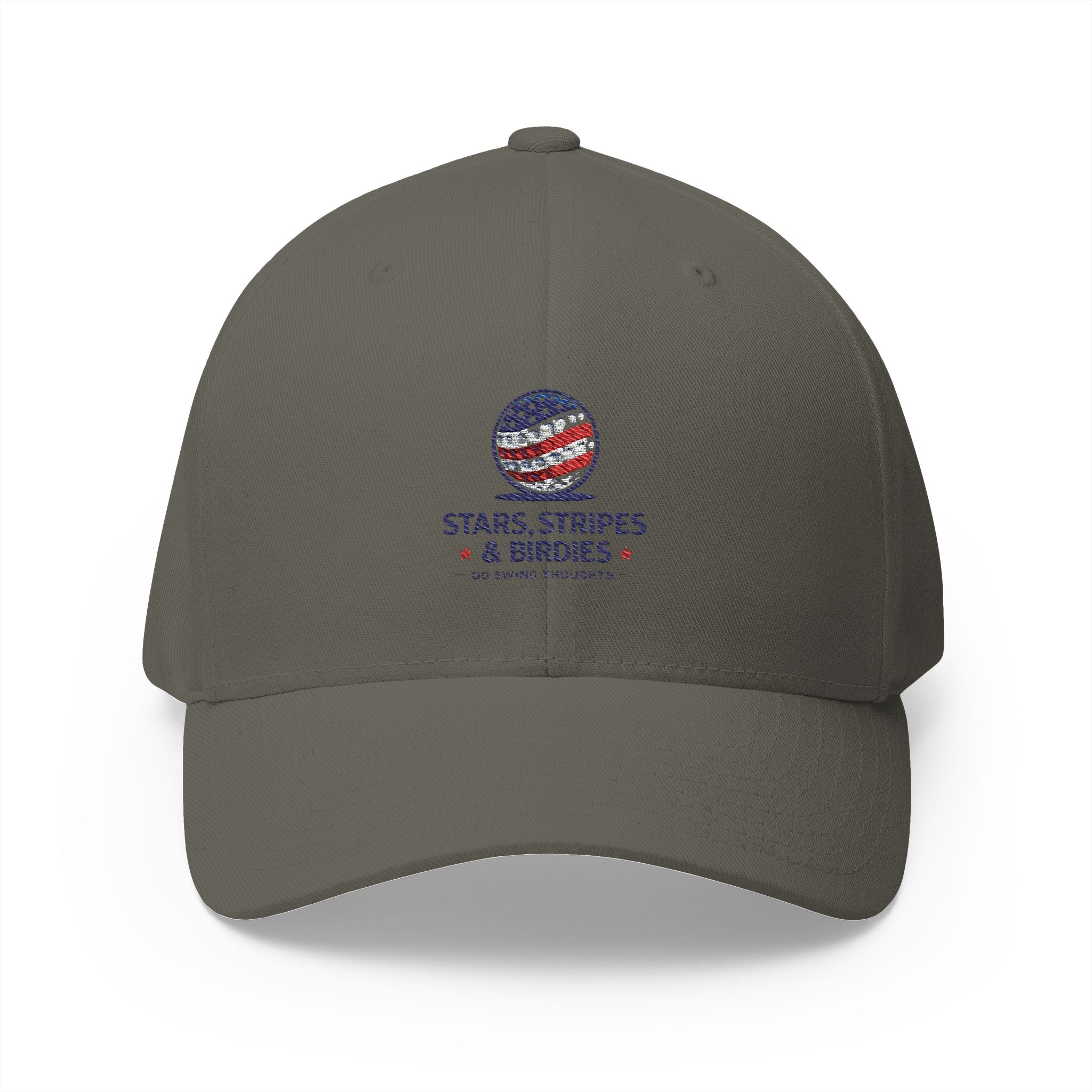 Embroidered 'Stars, Stripes & Birdies' Patriotic Structured Cap