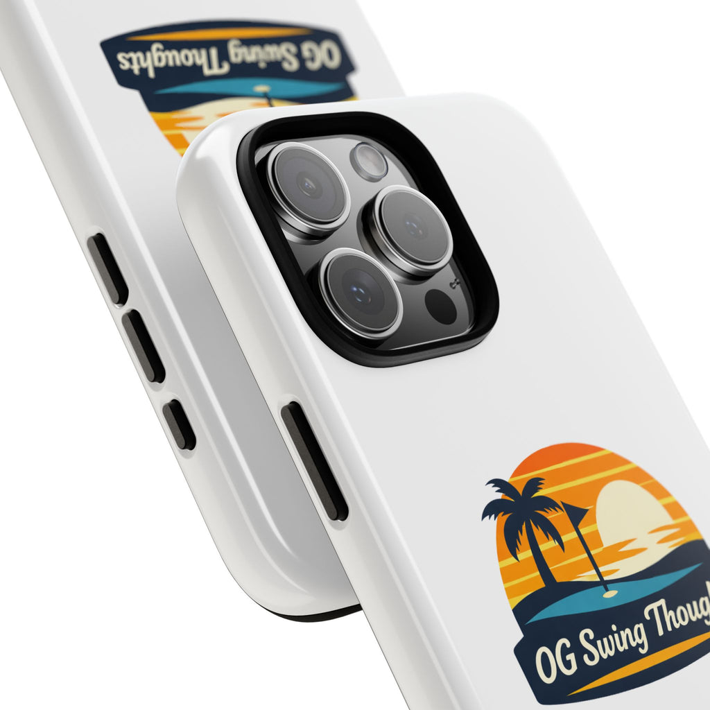 Phone Case - "OG Swing Thoughts" Tropical Sunset Design