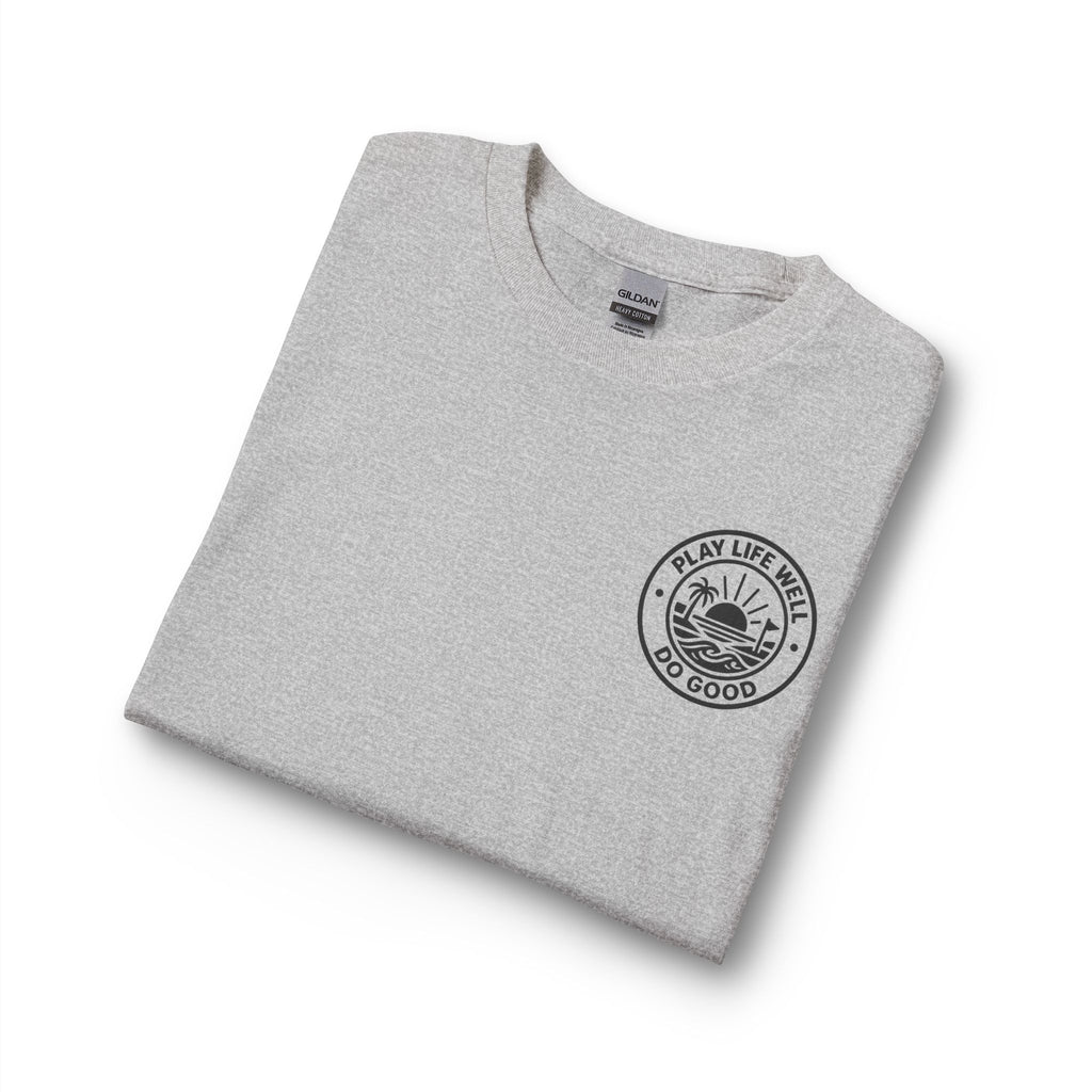 "Play Life Well" with Patriotic Eagle Vintage American Long Sleeve Crew