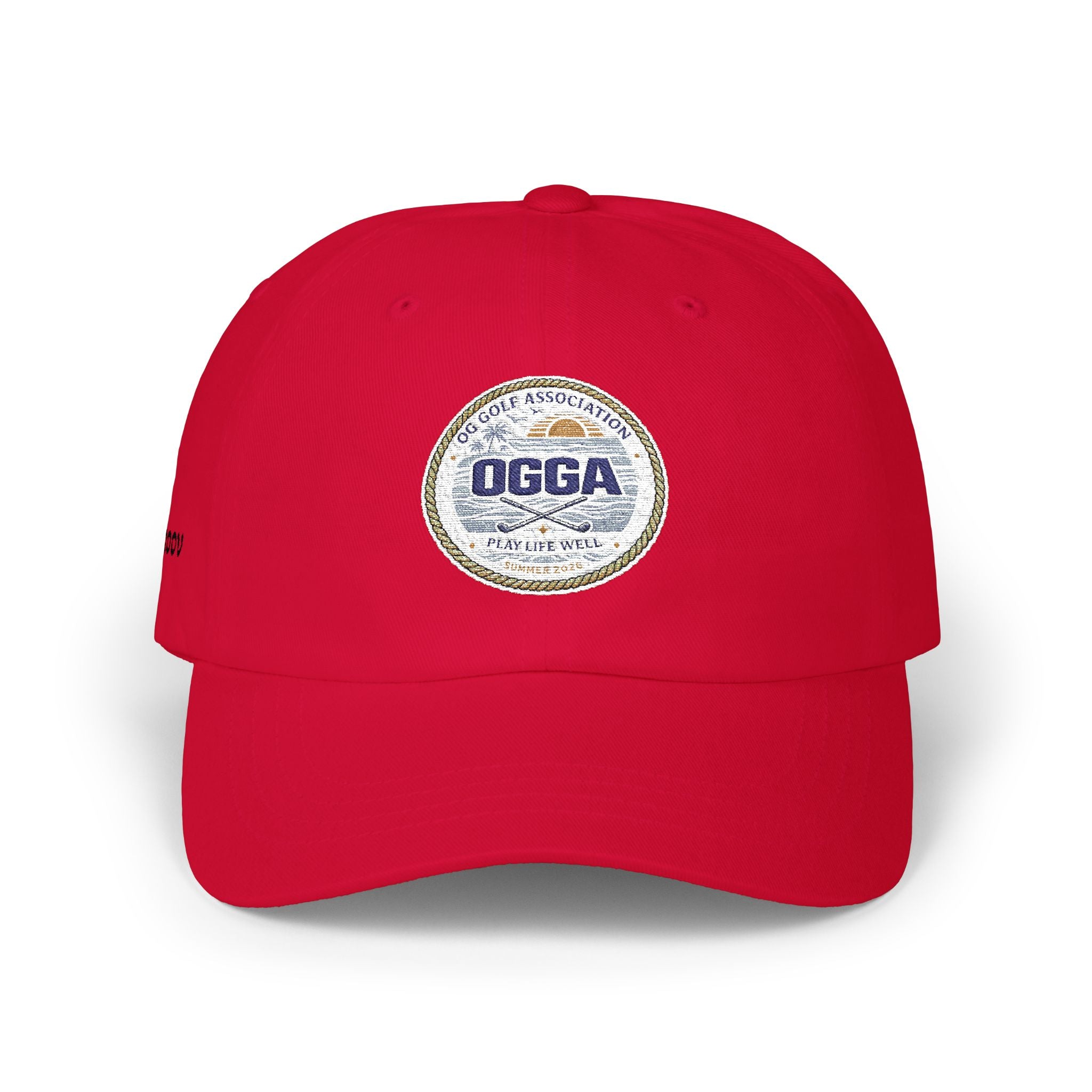 OGGA Retro Circle Dad Cap — Vintage Sports Logo Baseball Hat