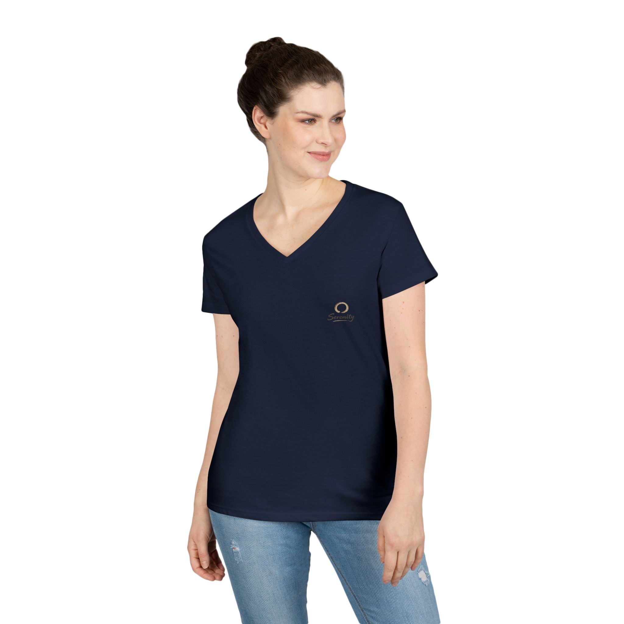 Zen Collection "Serenity" Ladies' V-Neck T-Shirt
