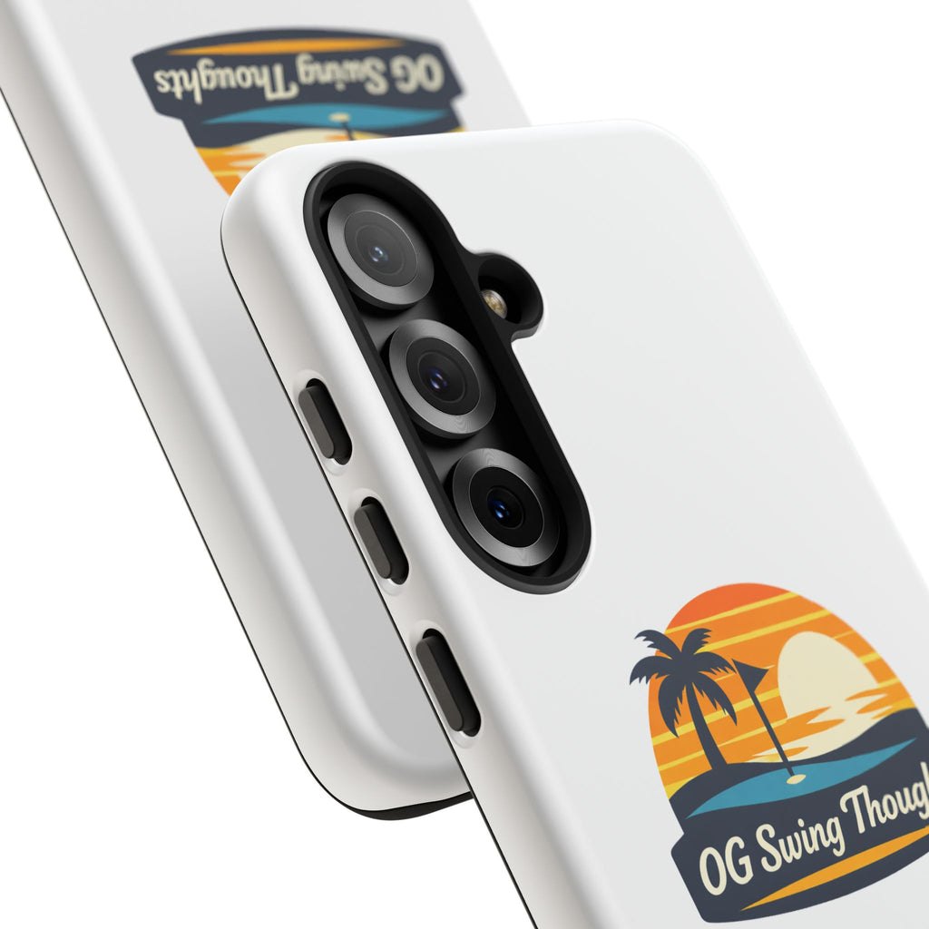 Phone Case - "OG Swing Thoughts" Tropical Sunset Design