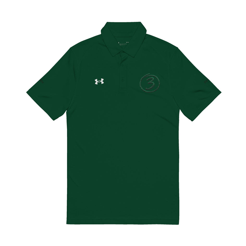"Put Me Down for 3" Under Armor Men’s Polo Shirt Embroidered