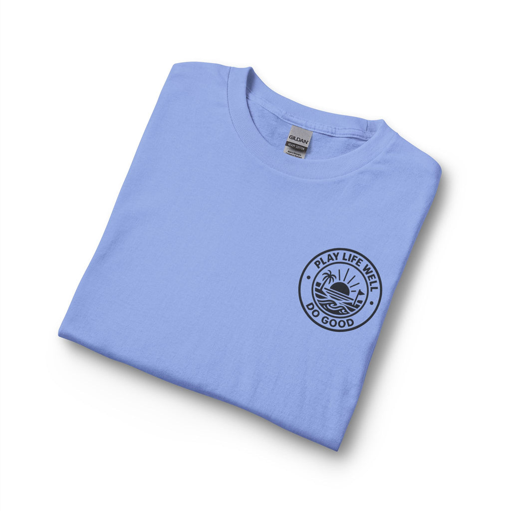 "Play Life Well" with Patriotic Eagle Vintage American Long Sleeve Crew