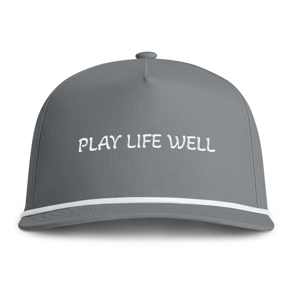 Play Life Well Rope Cap — Sunwashed Embroidered Baseball Hat