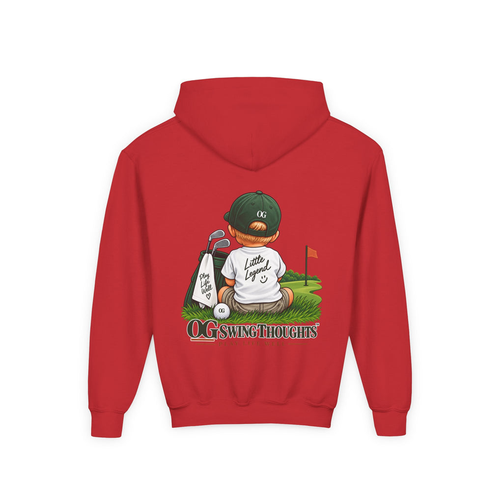"Little Legend" Youth Golf Hoodie — "OG Swing Thoughts" Kids Golf Pullover