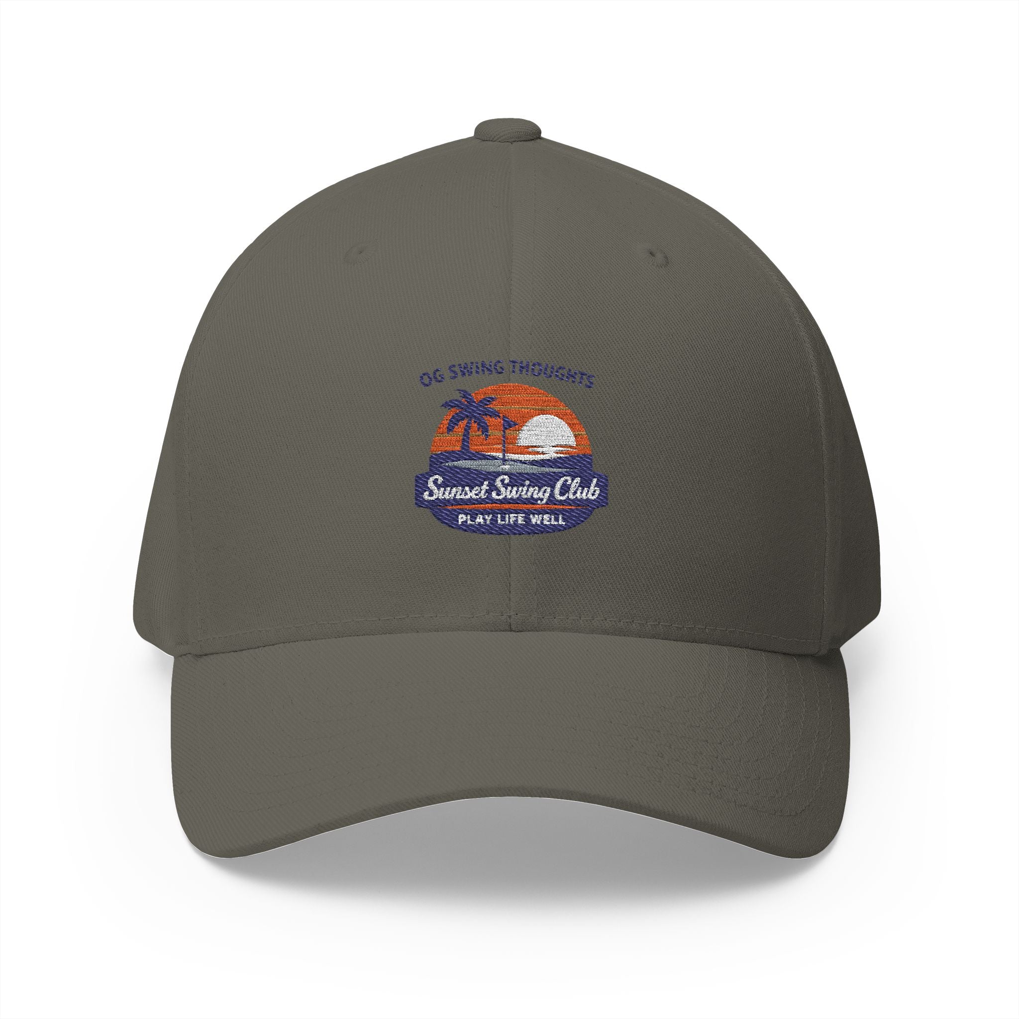 Embroidered Sunset Swing Club — Flex Fit Hat