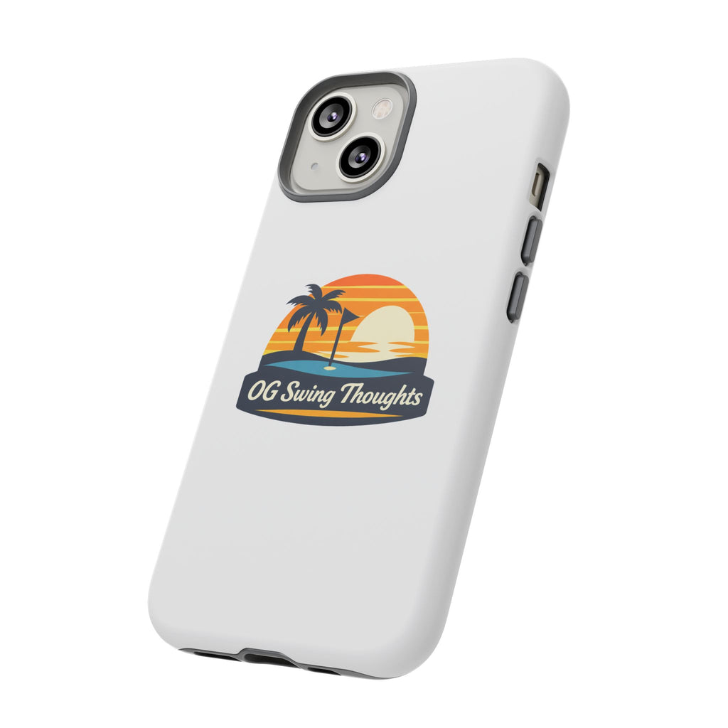 Phone Case - "OG Swing Thoughts" Tropical Sunset Design