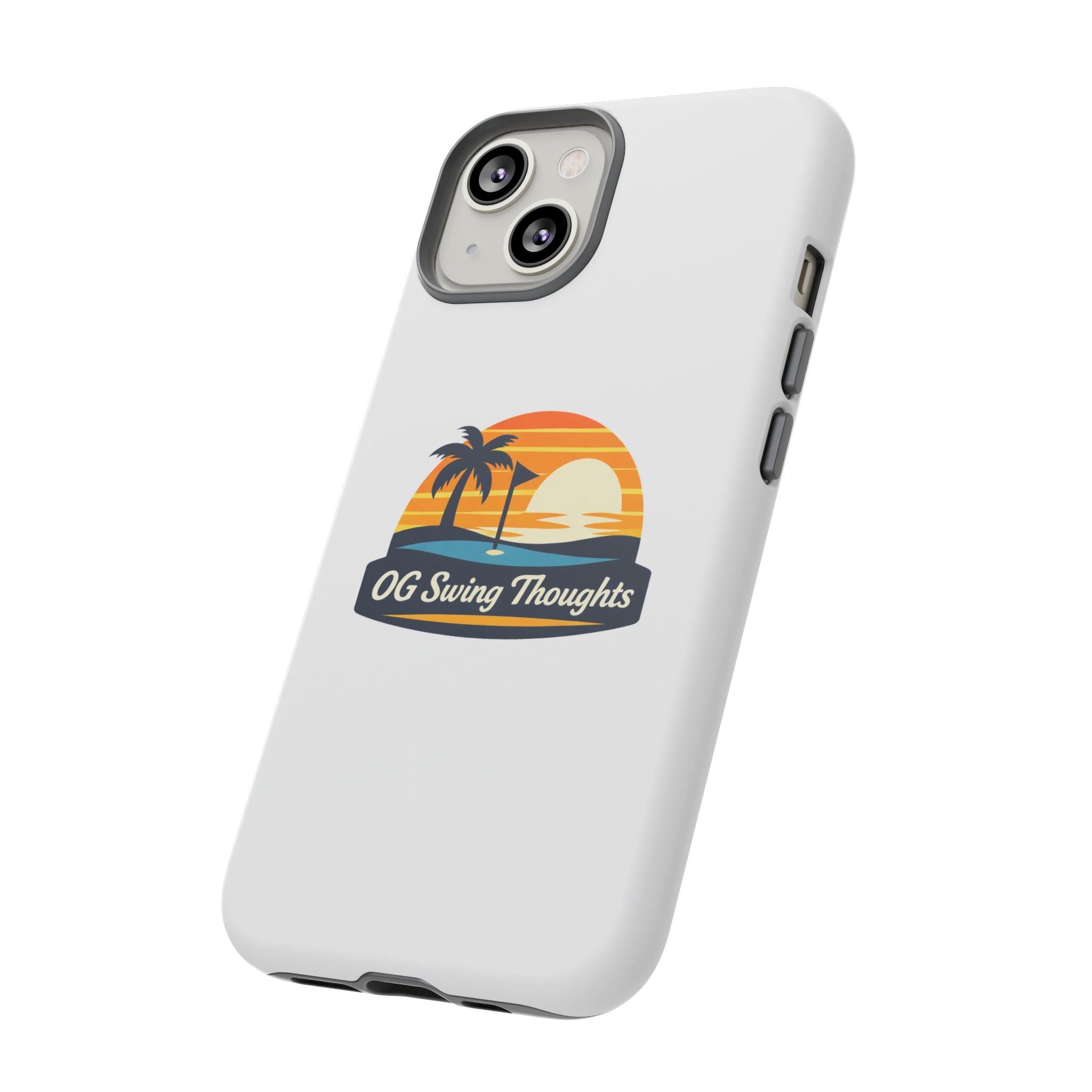 Phone Case - "OG Swing Thoughts" Tropical Sunset Design