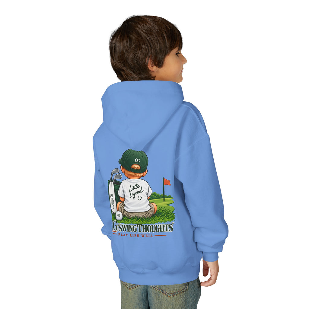 "Little Legend" Youth Golf Hoodie — "OG Swing Thoughts" Kids Golf Pullover