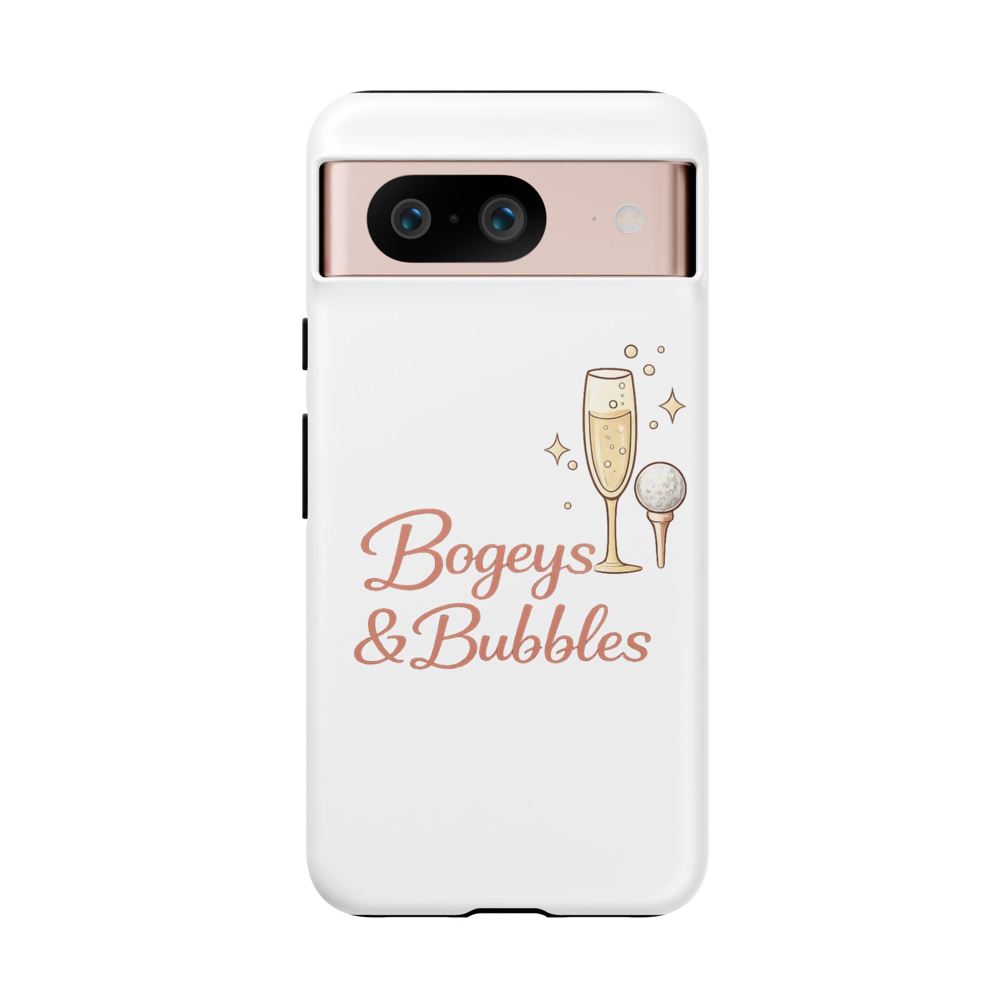 Phone Case — "Bogeys & Bubbles" Champagne Golf Design