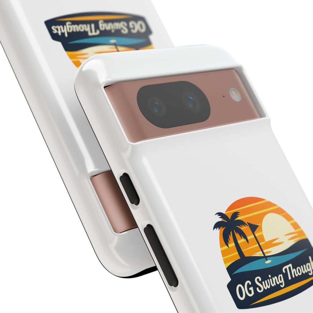Phone Case - "OG Swing Thoughts" Tropical Sunset Design