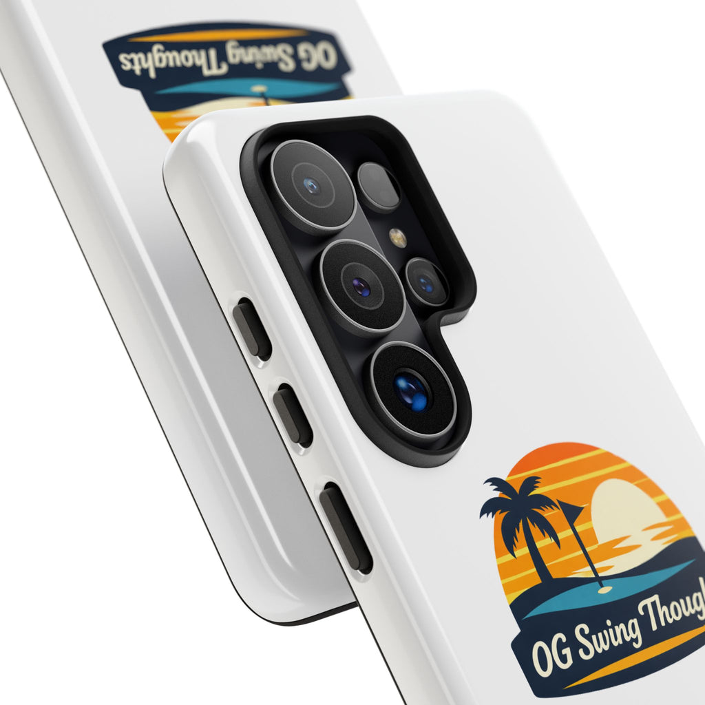 Phone Case - "OG Swing Thoughts" Tropical Sunset Design
