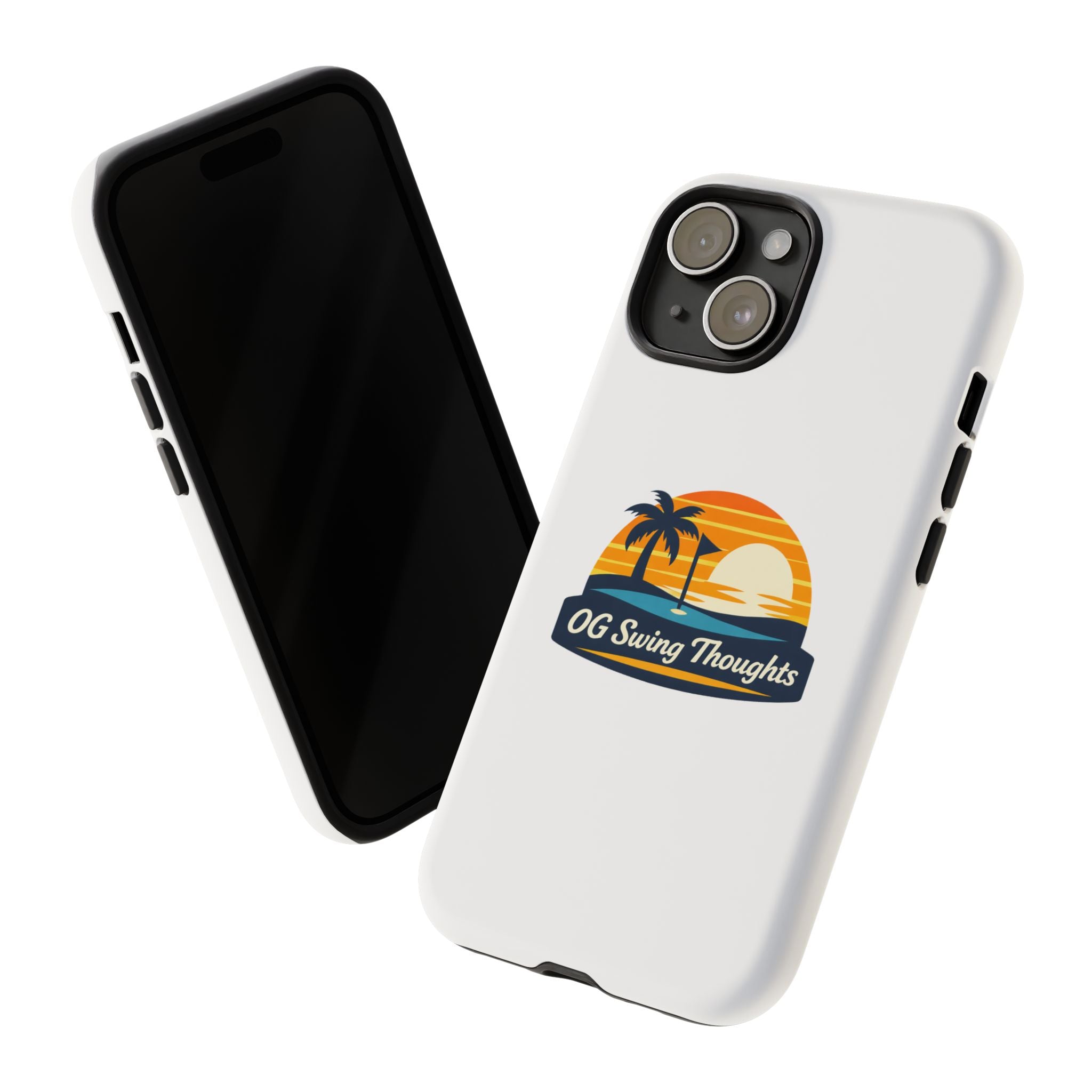 Phone Case - "OG Swing Thoughts" Tropical Sunset Design