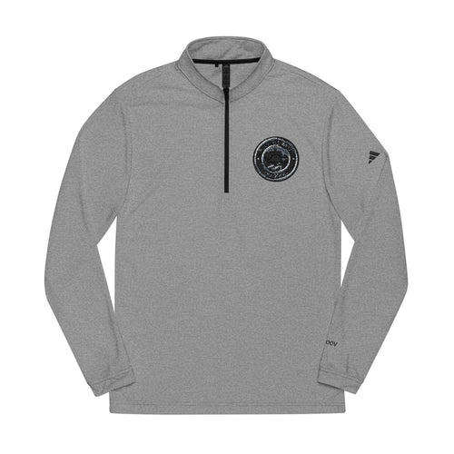 adidas Embroidered Play Life Well Do Good Quarter-Zip Pullover — Performance Golf Top