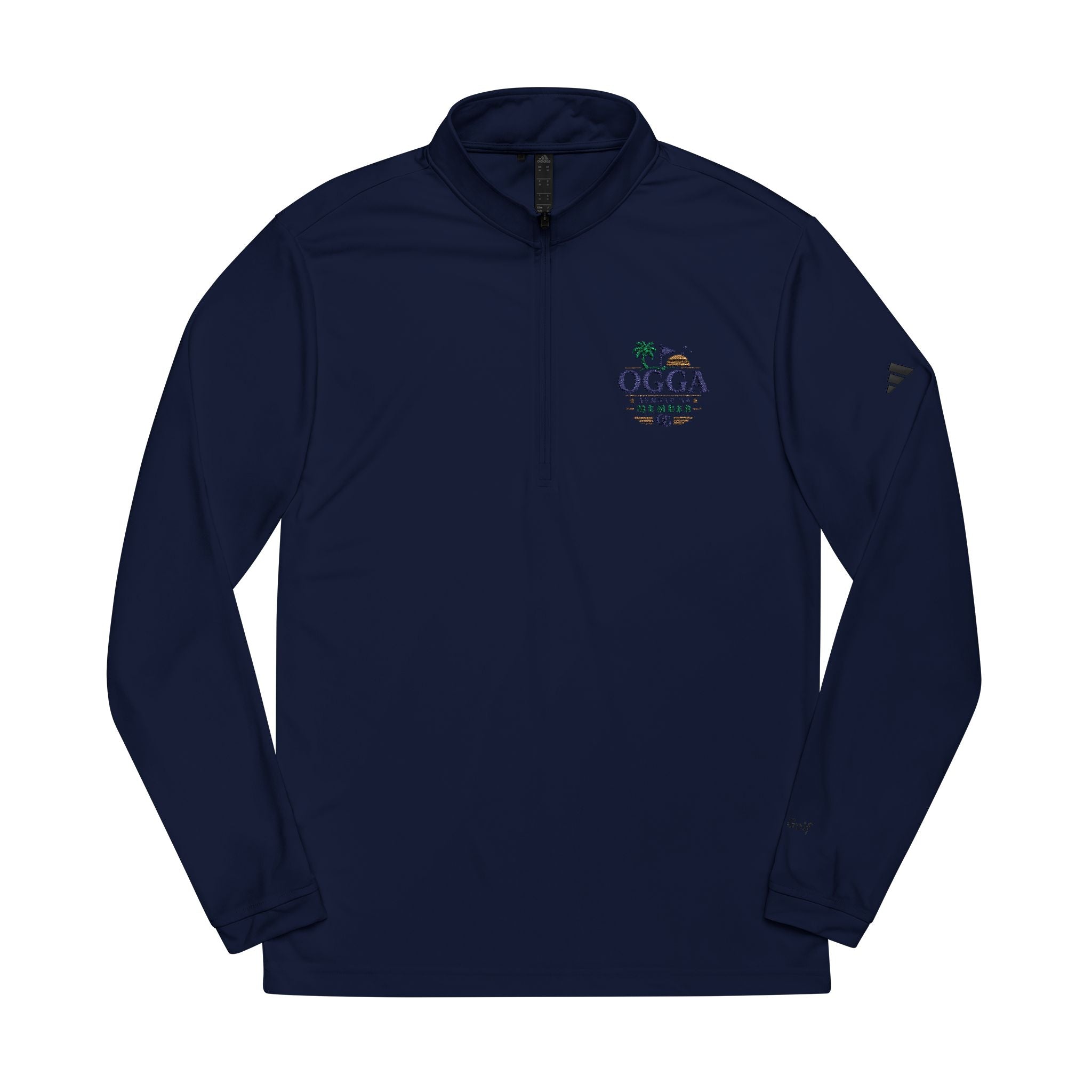 OGGA Embroidered Quarter-Zip Pullover — adidas Performance Golf Top