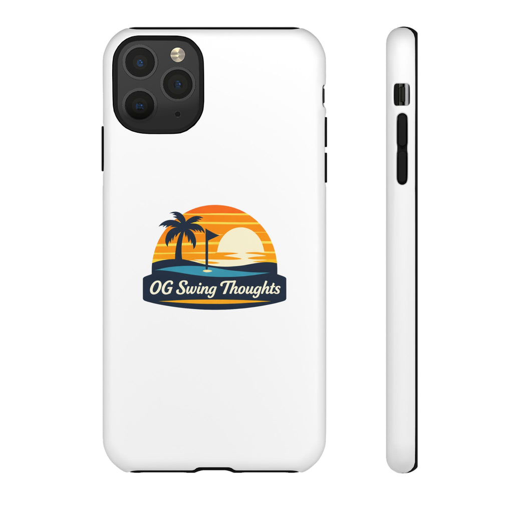 Phone Case - "OG Swing Thoughts" Tropical Sunset Design