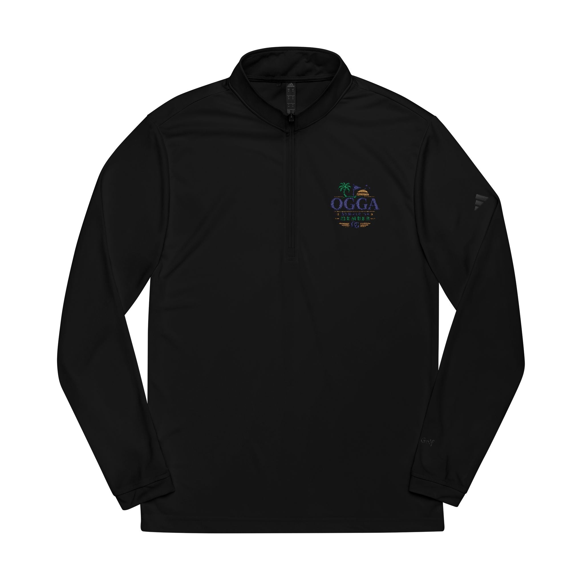 OGGA Embroidered Quarter-Zip Pullover — adidas Performance Golf Top