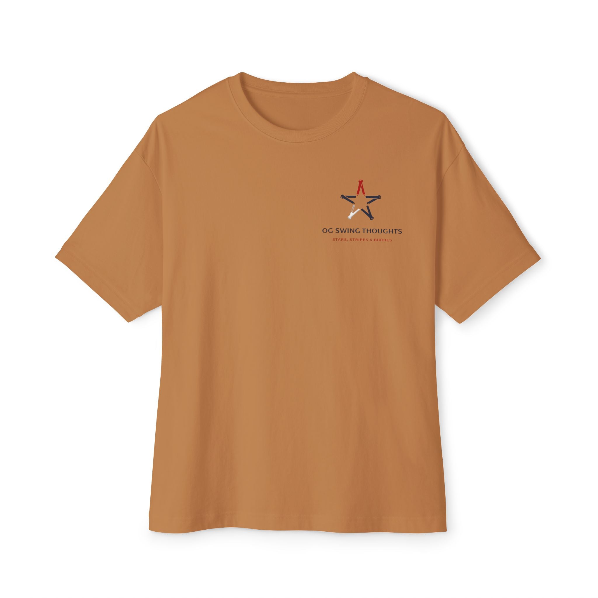 Patriotic Stars & Stripes Tee — American Flag & Golf Ball Graphic