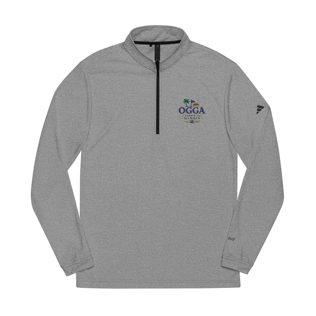 OGGA Embroidered Quarter-Zip Pullover — adidas Performance Golf Top