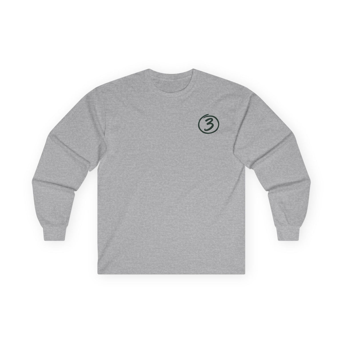 "Put Me Down for 3" Long Sleeve Tee - Play Life Well. Do Good