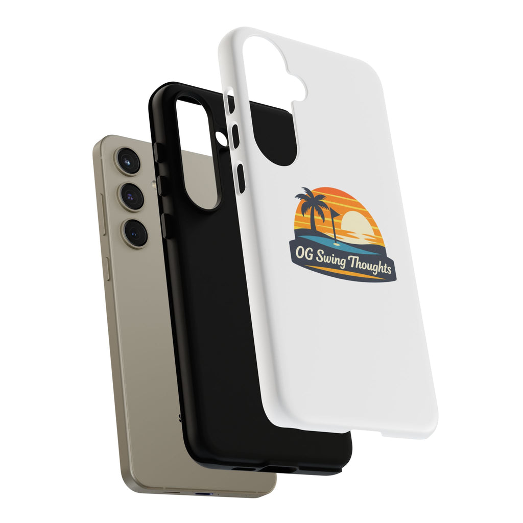 Phone Case - "OG Swing Thoughts" Tropical Sunset Design