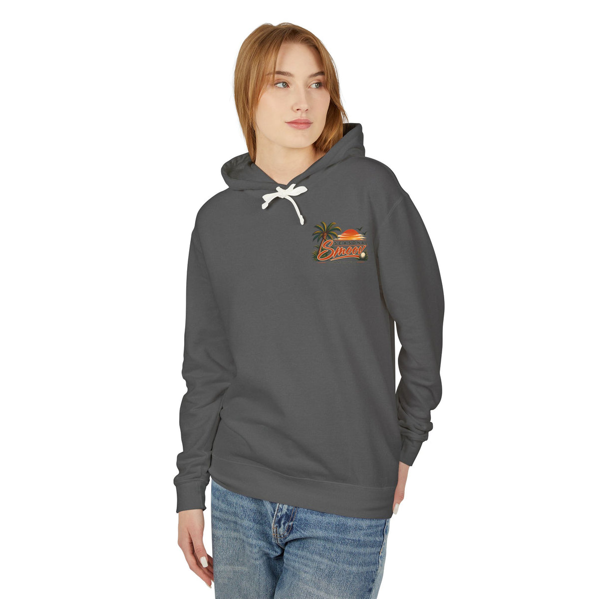 Smoov Season Hoodie – Beach Sunset Palm Graphic Hoodie