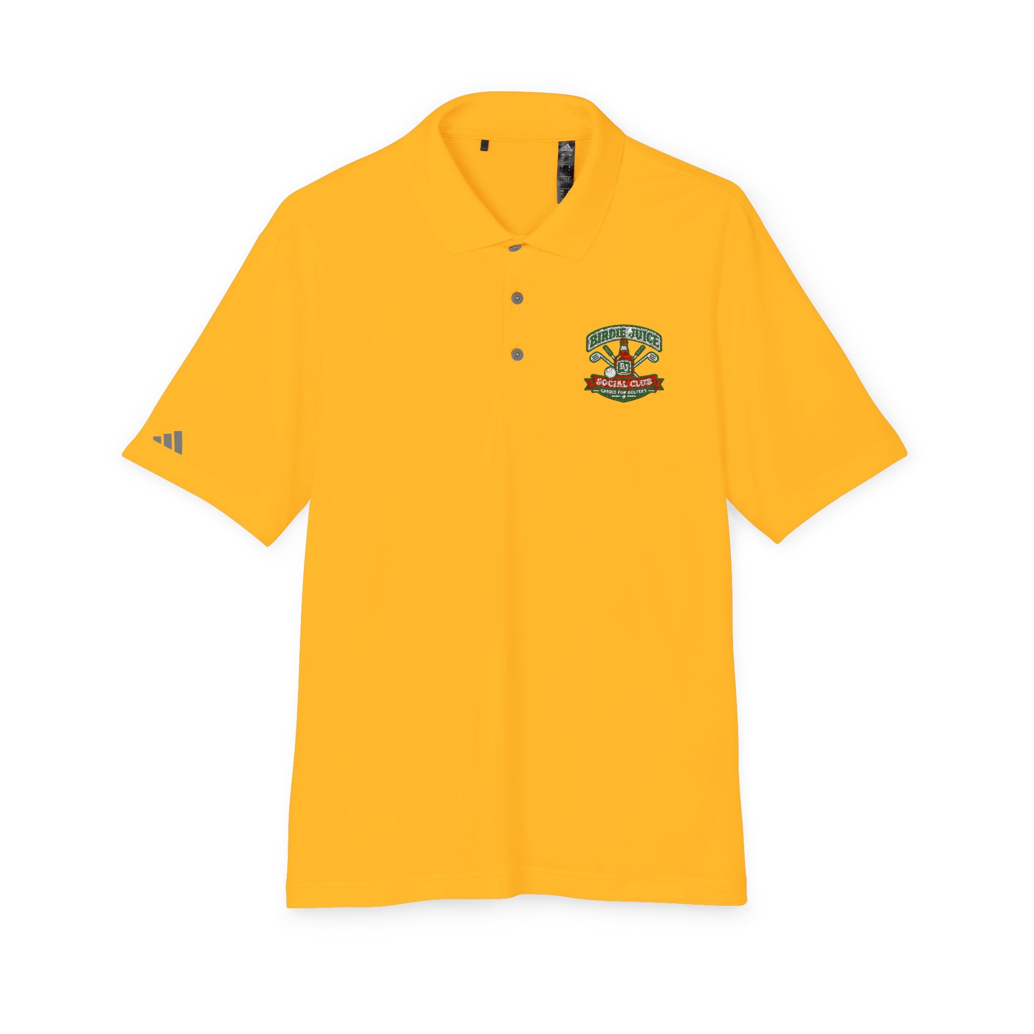 adidas Birdie Juice Social Club Performance Polo  — Athletic Golf & Work Shirt