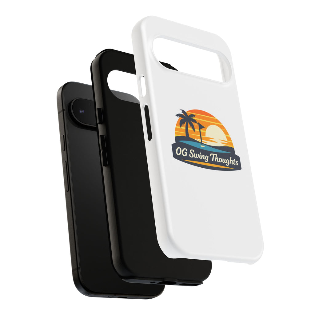 Phone Case - "OG Swing Thoughts" Tropical Sunset Design