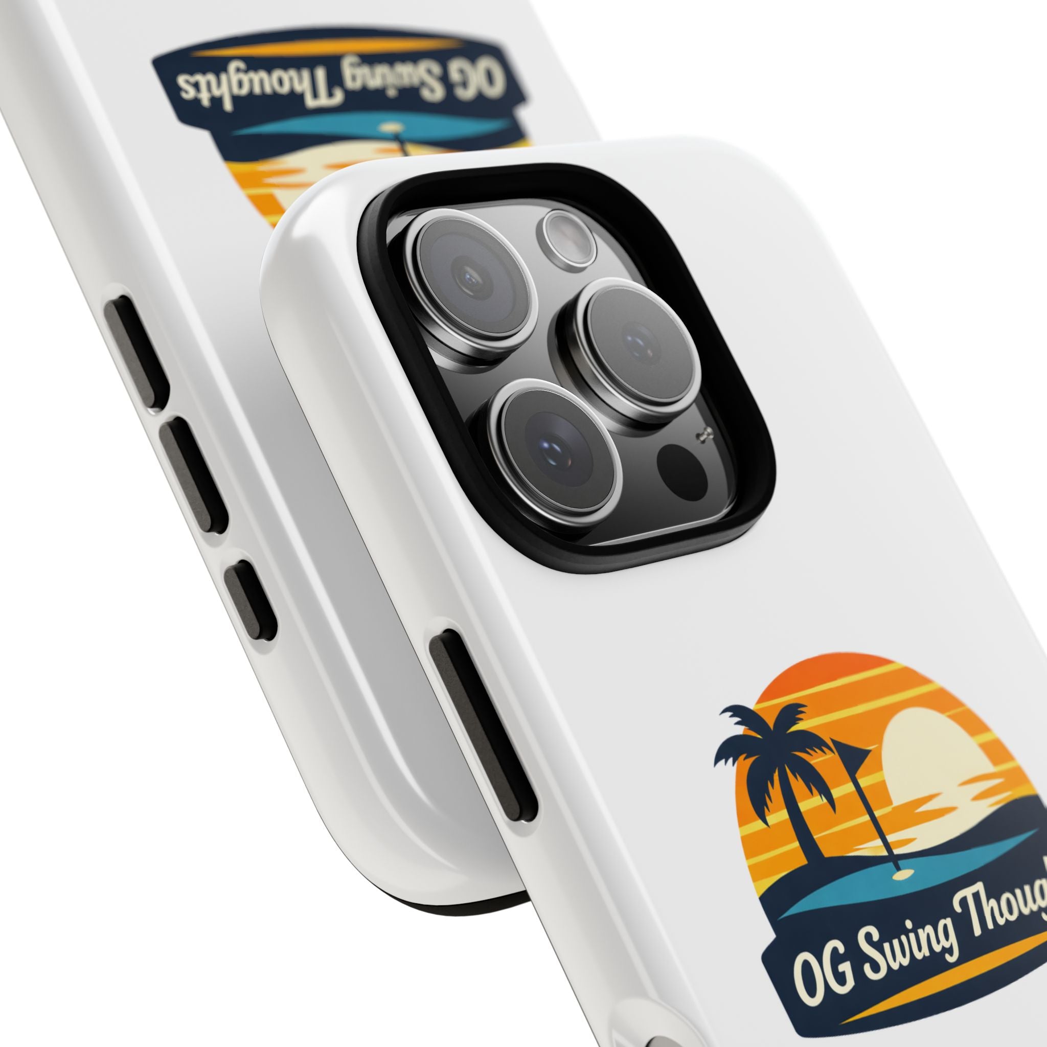 Phone Case - "OG Swing Thoughts" Tropical Sunset Design