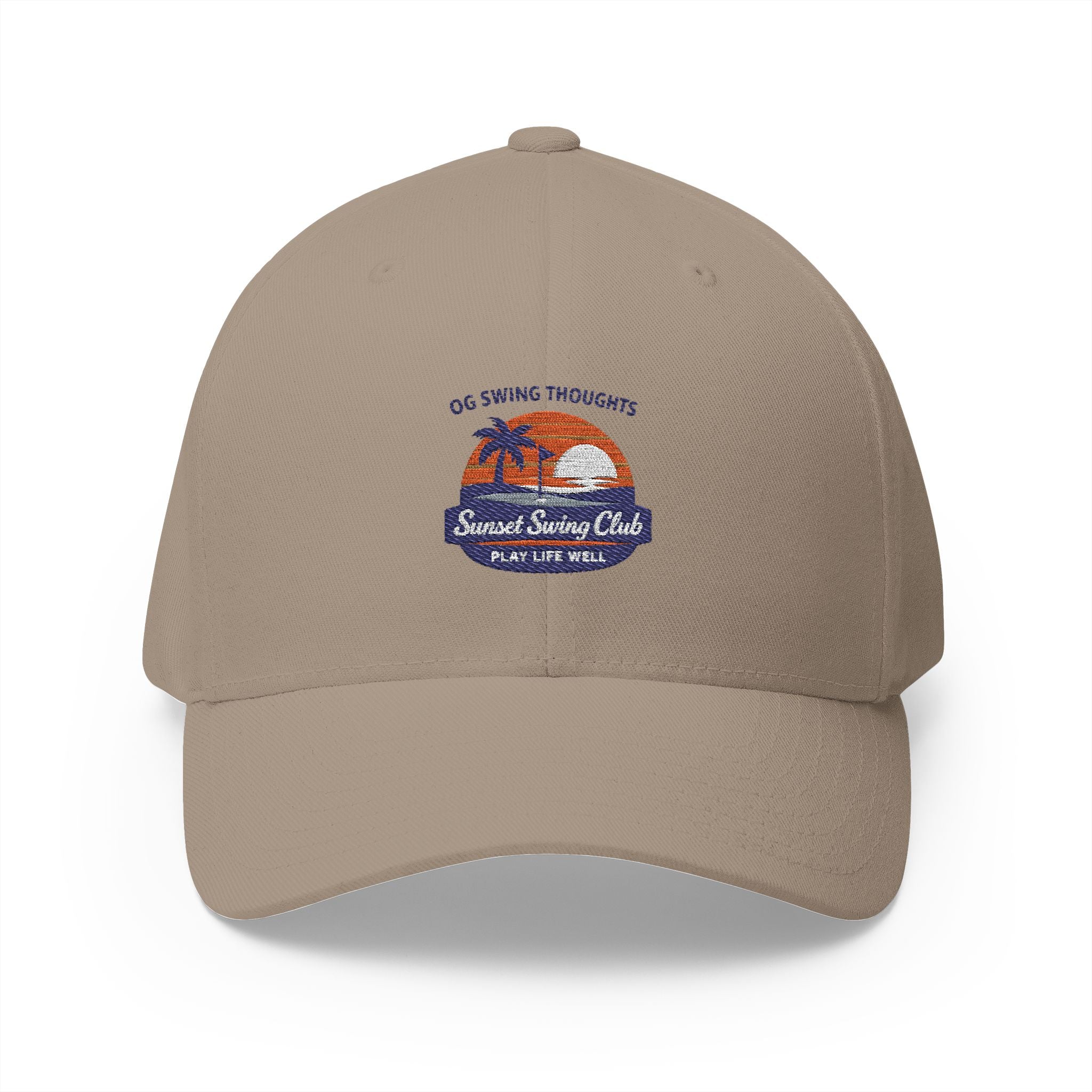 Embroidered Sunset Swing Club — Flex Fit Hat