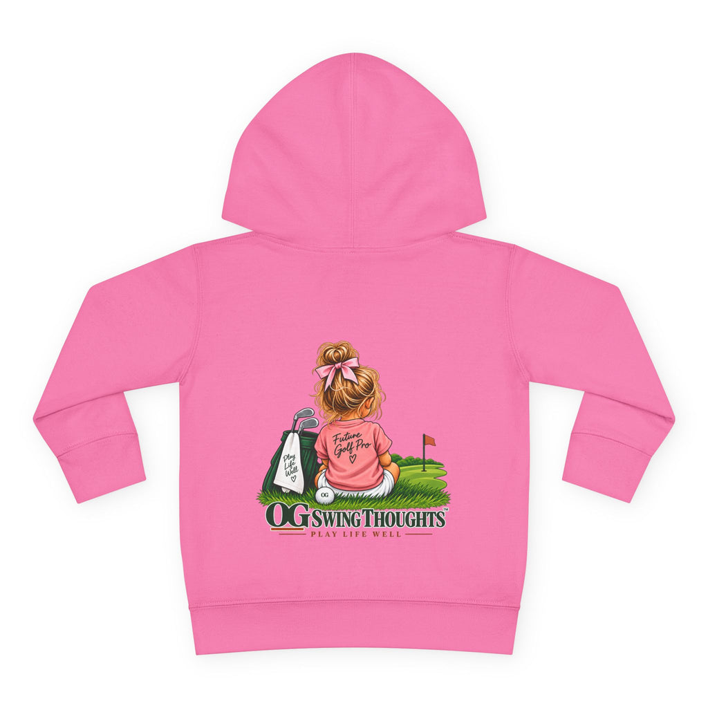"Future Golf Pro" Toddler Hoodie — OG Swing Thoughts Golf Design (Play Live Well)
