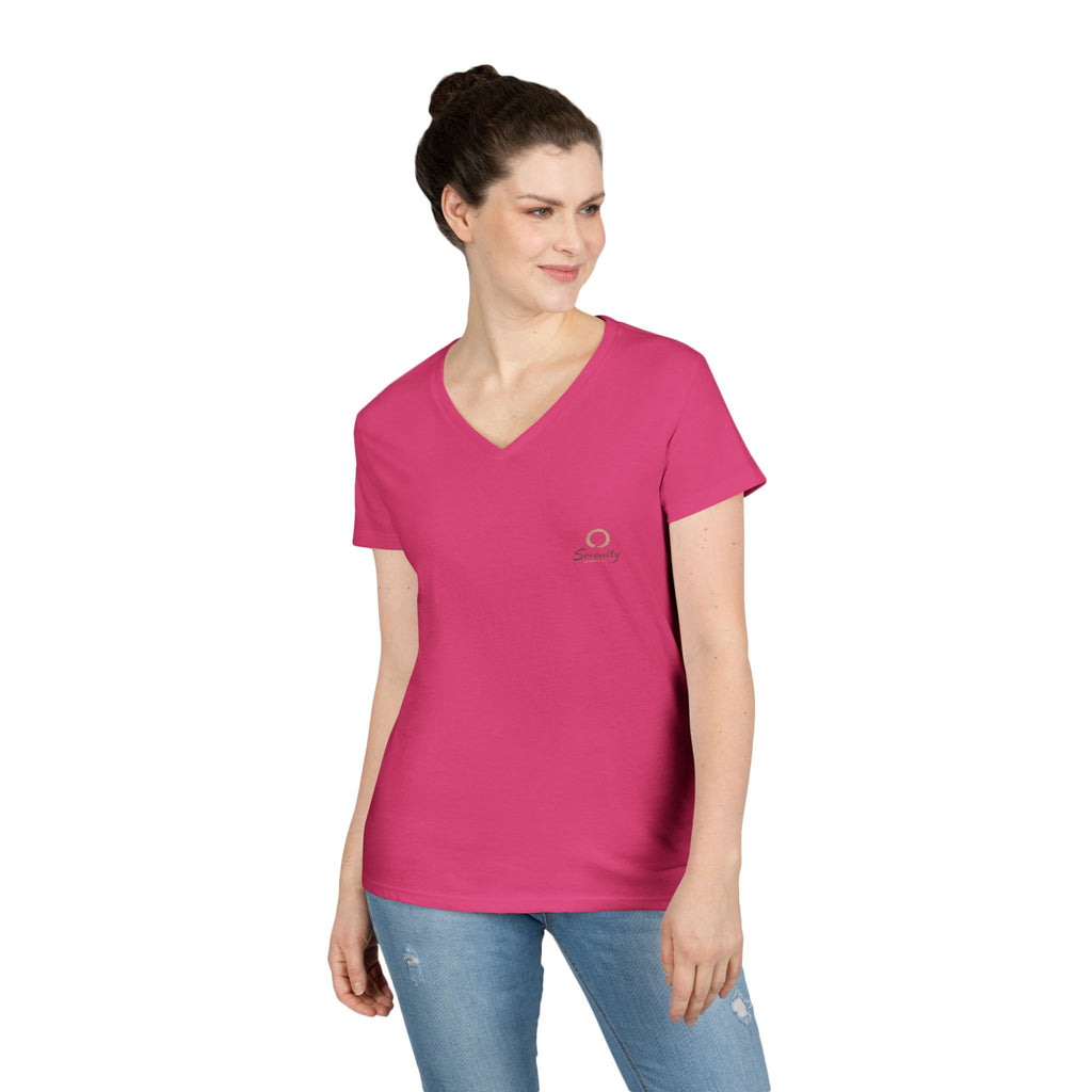 Zen Collection "Serenity" Ladies' V-Neck T-Shirt