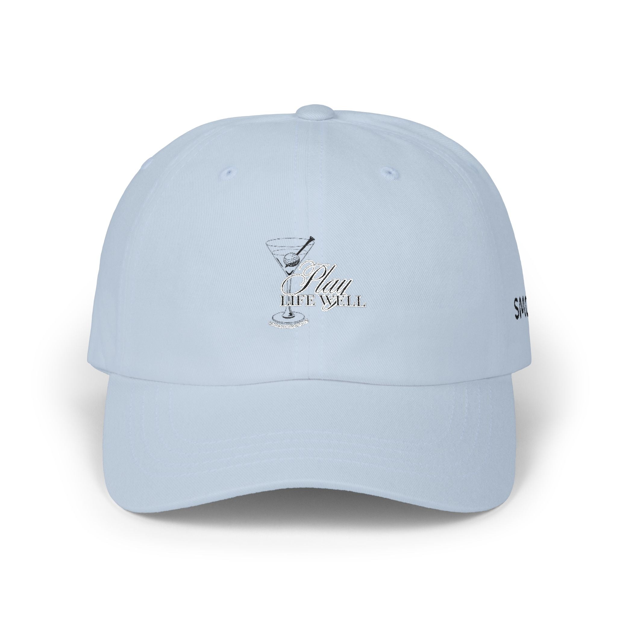 Play Life Well — Classic White Embroidered Baseball Hat